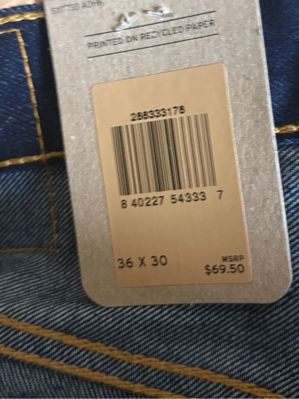 Levi’s 512 slim taper jeans size 36